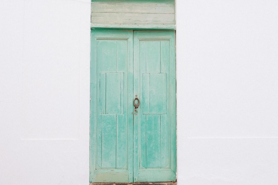Mint green bedroom with airy summer accents. Mint green bedroom with airy summer accents.