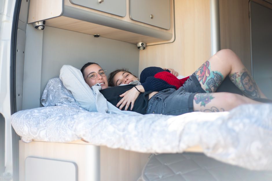 Inflatable travel mattress for guest convenience. Inflatable travel mattress for guest convenience.